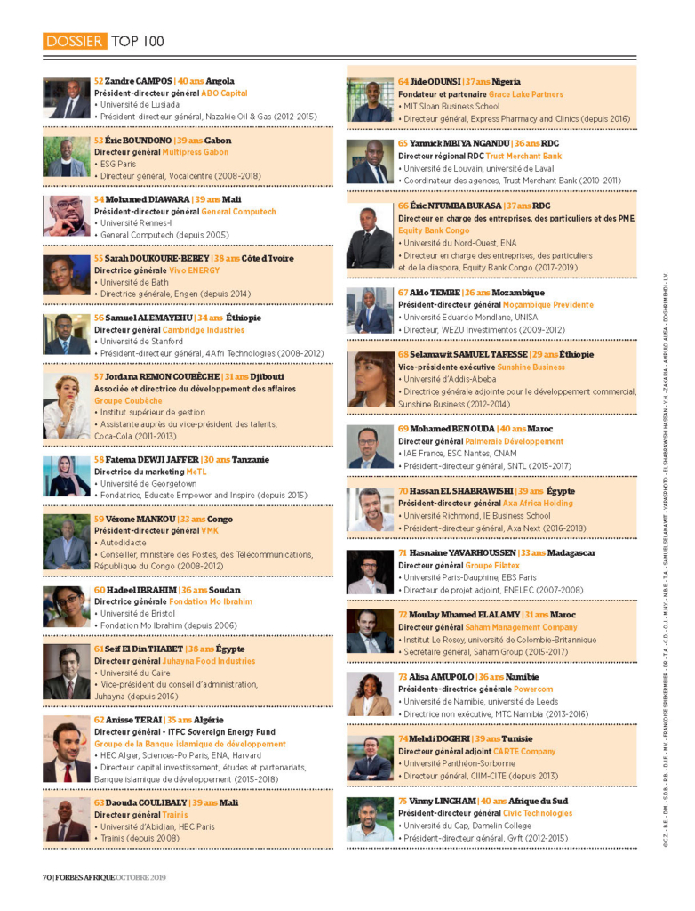 1. dossier forbes afrique choiseul 100 africa good page 13